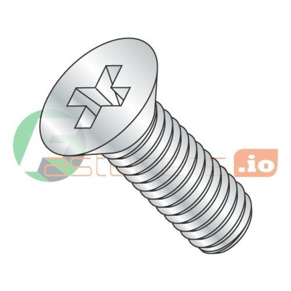 Newport Fasteners M2-0.40 x 5 mm Phillips Flat Machine Screw, Zinc Plated Steel, 4000 PK 110311